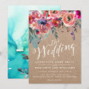 Search for rustic turquoise wedding invitations Coral