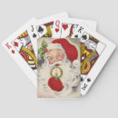 Search for santa claus playing cards Vintage
