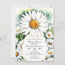 Search for white daisy baby shower invitations Simple