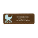Search for damask return address labels Baby shower