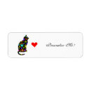 Search for retro floral return address labels Animal