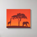 Search for african safari canvas prints Giraffe