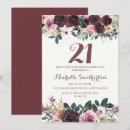 Search for maroon 21st birthday invitations For her