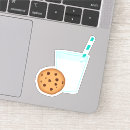 Search for milk chocolate stickers Cookies and milk