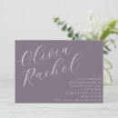 Recherche de pourpre bar bat mitzvah invitations Élégant
