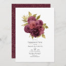 Search for burgundy gold engagement party invitations Flowers