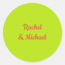 Search for pink and green wedding stickers Trendy