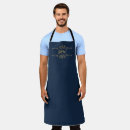 Search for navy blue and gold aprons For him