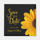 Search for sunflower save the date magnets Yellow
