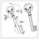 Search for skeleton keys stickers Black and white