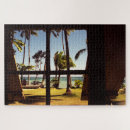 Search for beach scene puzzles Palm trees