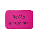 Search for hello beautiful bath mats Girly