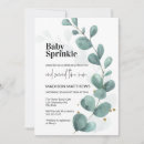 Search for emerald green baby shower invitations Eucalyptus