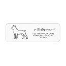 Search for boxer dog return address labels Pets