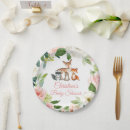 Recherche de cerf assiettes en papier Rose pâle