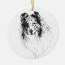 Search for rough collie ornaments Animal