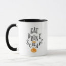 Search for eat drink and be happy mugs Halloween