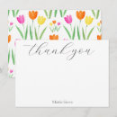 Search for yellow tulips thank you cards Modern