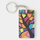 Search for stained glass keychains Botanical
