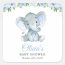 Search for blue elephant baby shower stickers Safari animals