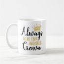 Search for queens crown mugs Calligraphy