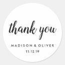 Search for black and white thank you stickers Classy