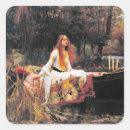 Search for shalott stickers Pre raphaelite