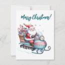 Search for snowmobile christmas cards Santa