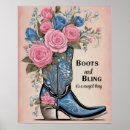 Search for boot room art posters Cowgirl