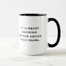 Search for ignore mugs Ignoring