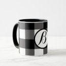 Search for black and white buffalo plaid mugs Rustic