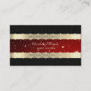Search for black red gold business cards Makeup artist