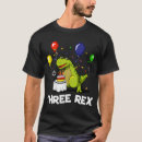 Search for 3rd birthday tshirts Three rex