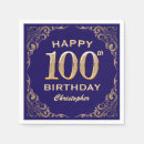 Search for 100th birthday napkins One hundred birthday