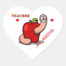 Search for apple with worm stickers Teacher