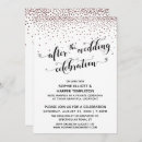 Search for rose gold confetti wedding invitations Calligraphy