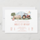 Search for farm animal 1st birthday invitations Kids