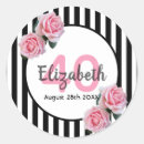 Search for pink and white stripes stickers Roses