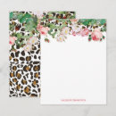 Search for leopard pattern note cards Safari