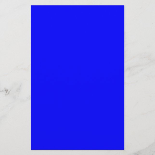#0000FF Hex Code Web Colour Dark Vibrant Royal Blu Flyer (Front)