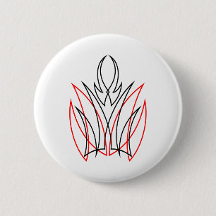 0001 Pinstripe 2 Inch Round Button