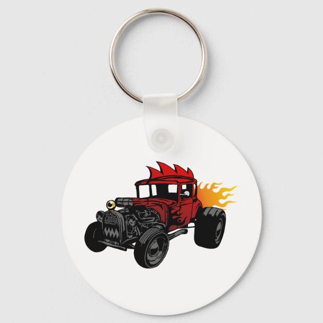 00073 Hot Rod Keychain (Front)