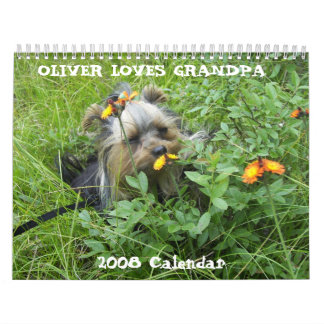 000_0011, OLIVER LOVES GRANDPA, 2008 Calendar