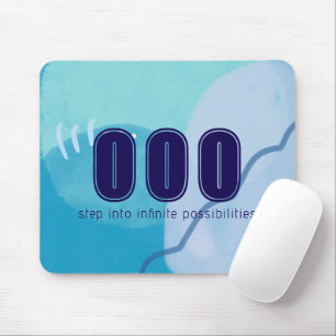 000 Angel Numbers Blue Spiritual High Vibes Mouse Pad