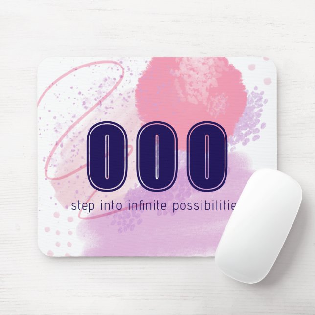 000 Angel Numbers Pink Limitless Spirit High Vibes Mouse Pad (With Mouse)