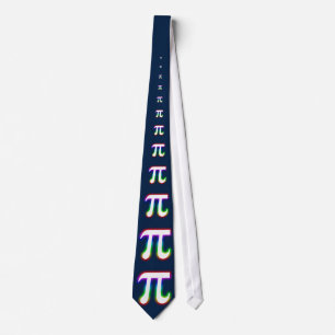 (001:09) Colourful Glowing Pi - Dark Blue Tie