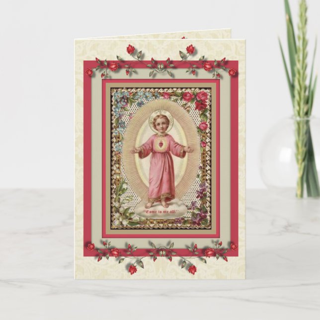 0024 Baby Jesus Prince of Peace Greeting Card (Front)