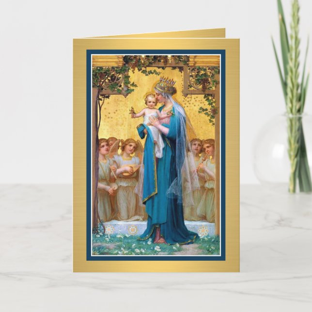 0026 Virgin Mary  Greeting Card w/poem (Front)