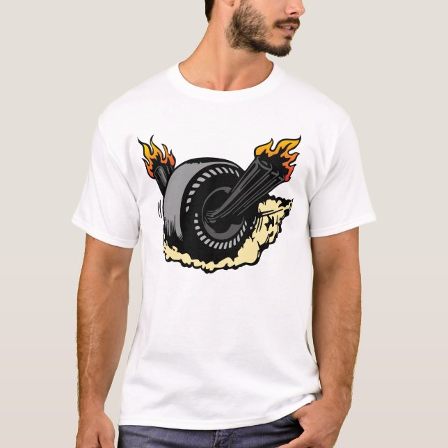 00297 Burning Wheel T-Shirt (Front)