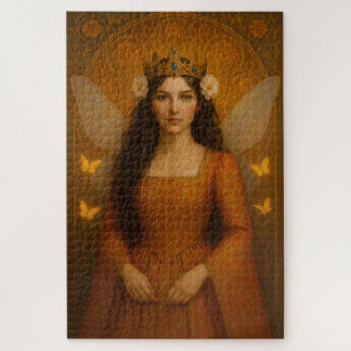 002_A fairy princess in burnt orange. Jigsaw Puzzle